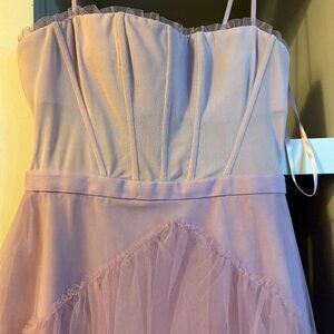 BCBGMAXAZRIA Tulle Essential Corset Gown in Purple - Size